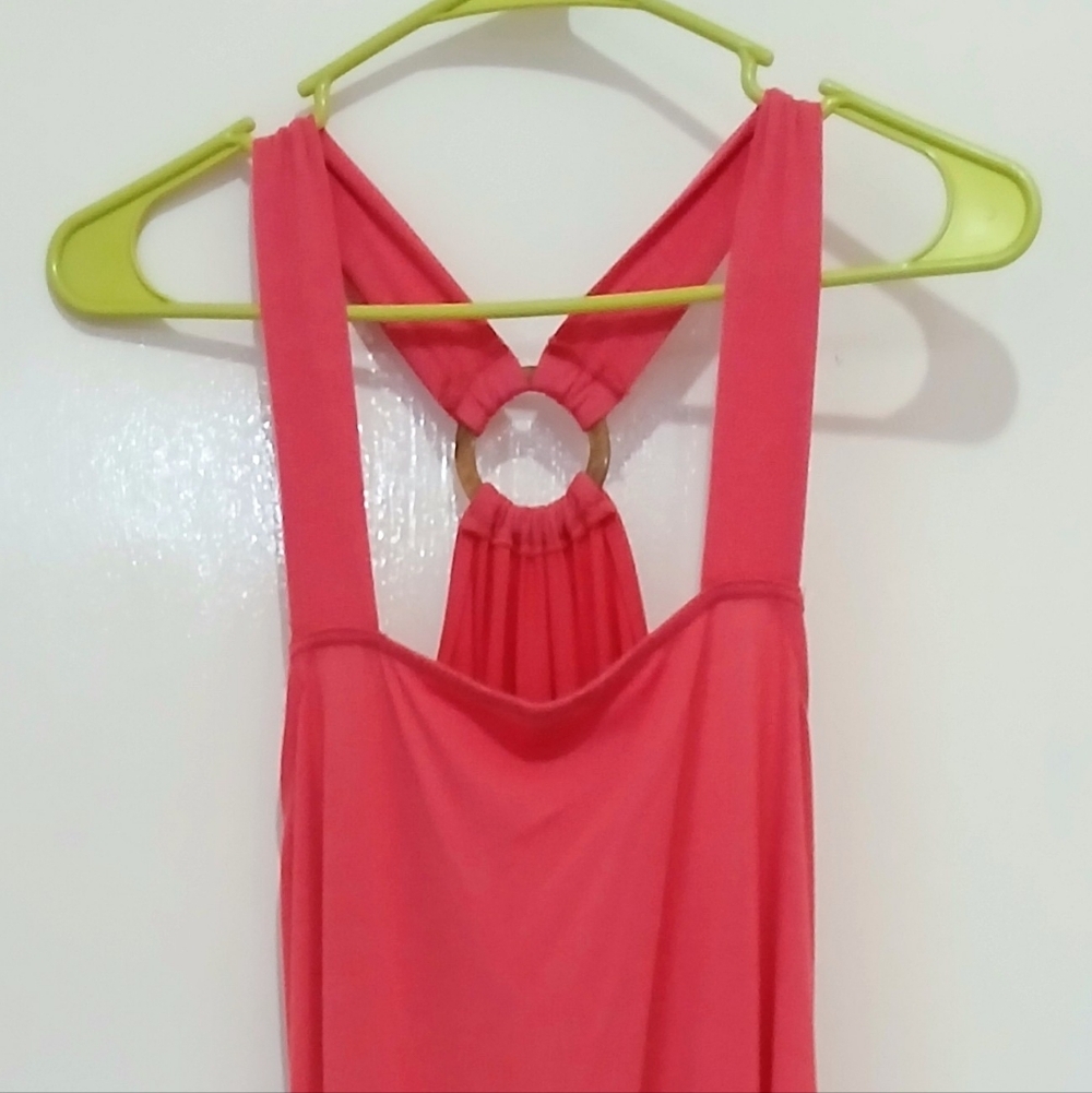 Pink Full-length Beach Dress - Picture 5 of 7